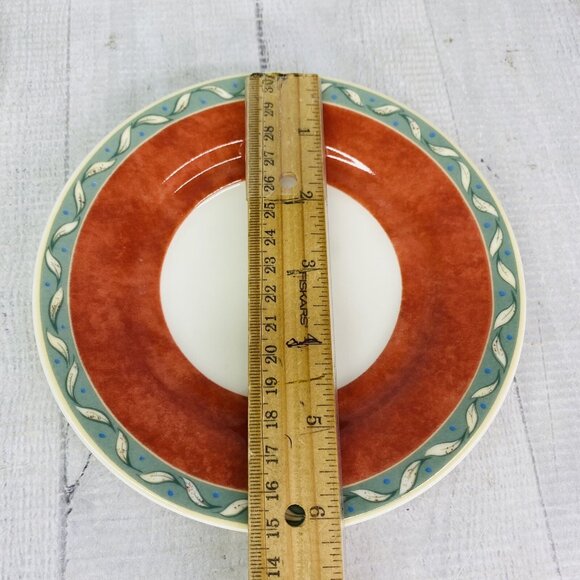 PTS international Interiors PROVENCE Fruit Porcelain 8oz Cups & Saucers Set 4 - Picture 12 of 16